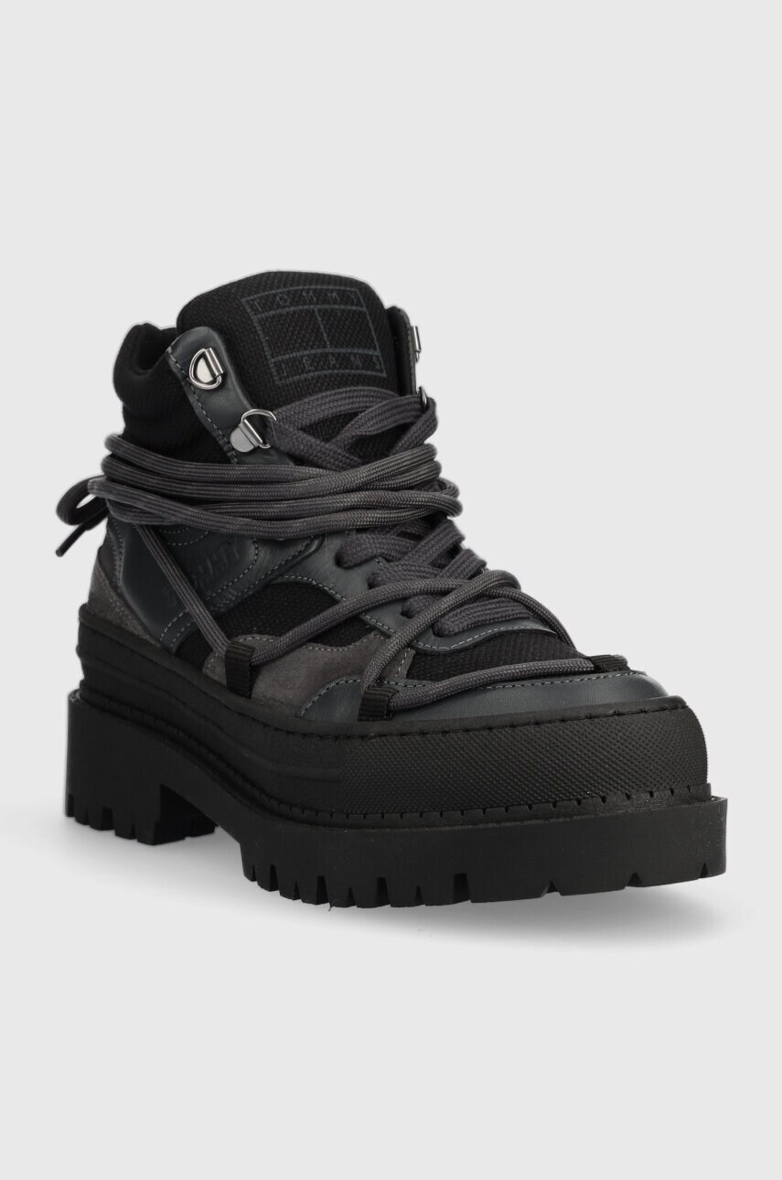 Кросівки Tommy Jeans TJW HYBRID BOOT колір чорний EN0EN02338