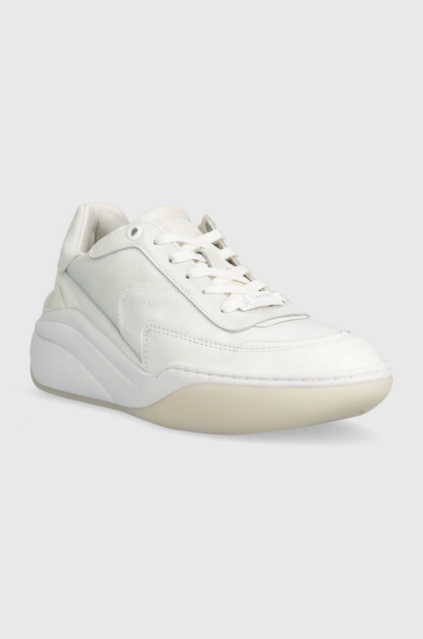 Кросівки Calvin Klein CLOUD WEDGE LACE UP колір білий HW0HW01647