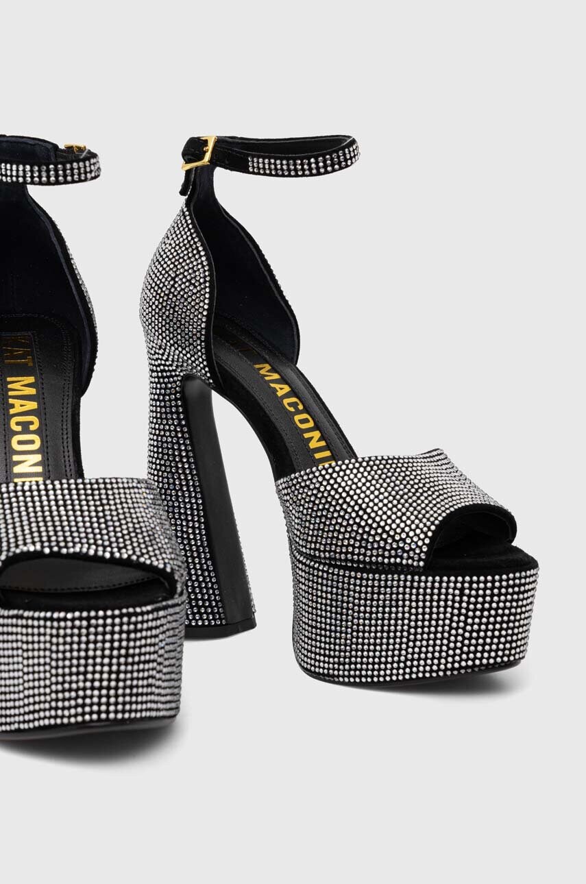 Купити Замшеві сандалі Kat Maconie Danu колір срібний – головне зображення