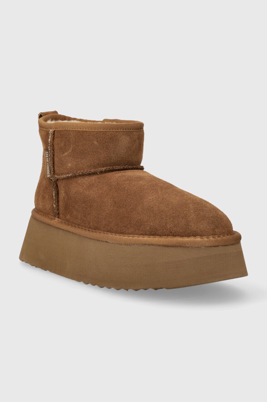 Замшеві чоботи Steve Madden Campfire колір коричневий SM11002737