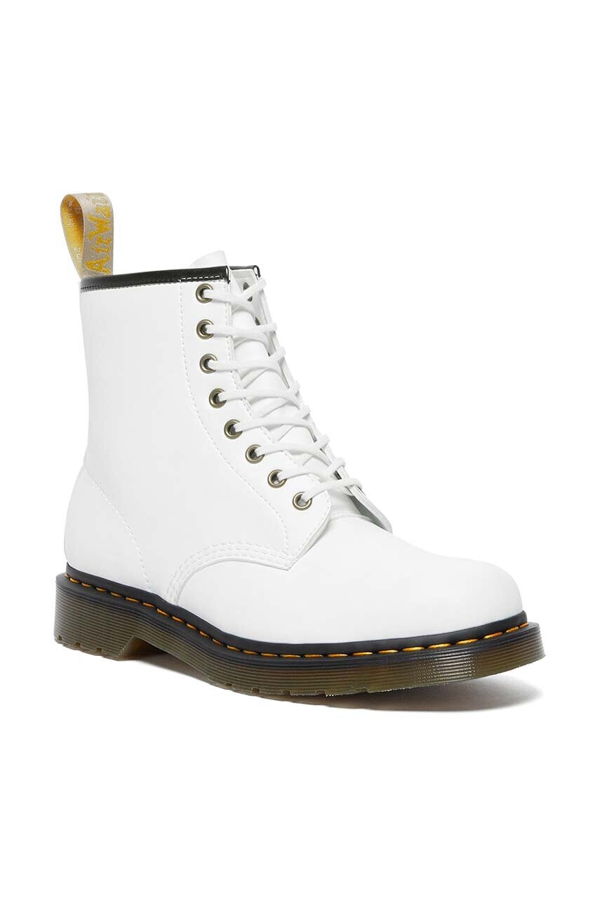 Черевики Dr. Martens 1460 жіночі колір білий на плоскому ходу