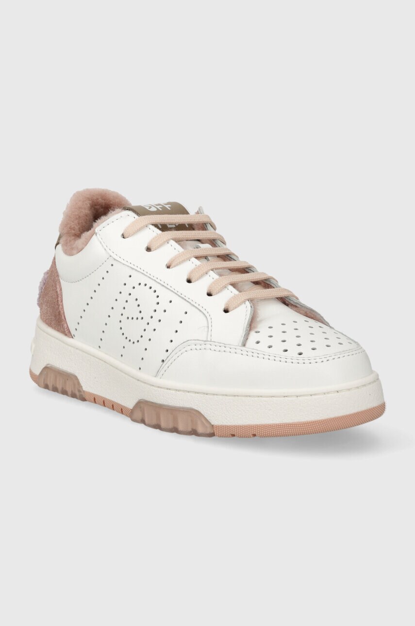 Шкіряні кросівки Off Play COMO колір білий COMO 1 WHITE, CIPRIA, TAUPE, GREY
