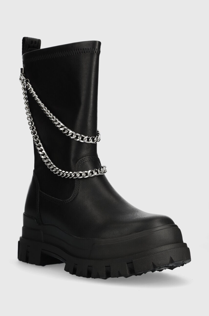 Черевики Buffalo Aspha Sock Chain жіночі колір чорний на платформі 1622313