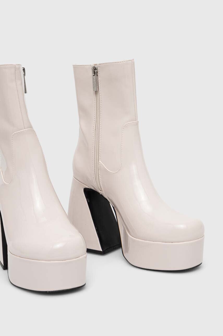 Черевики Steve Madden Profuse жіночі колір бежевий каблук блок SM11002324