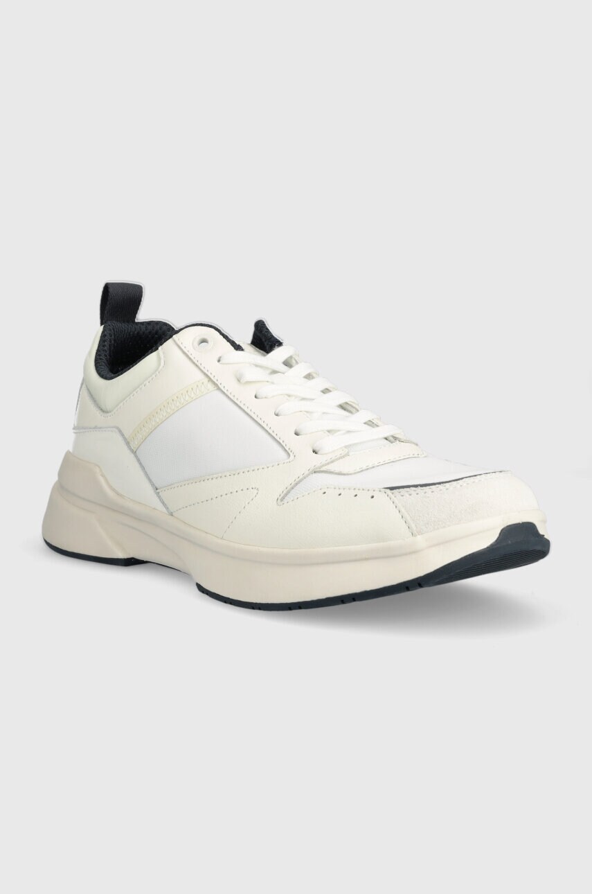Кросівки Calvin Klein LOW TOP LACE UP MIX колір бежевий HM0HM01044