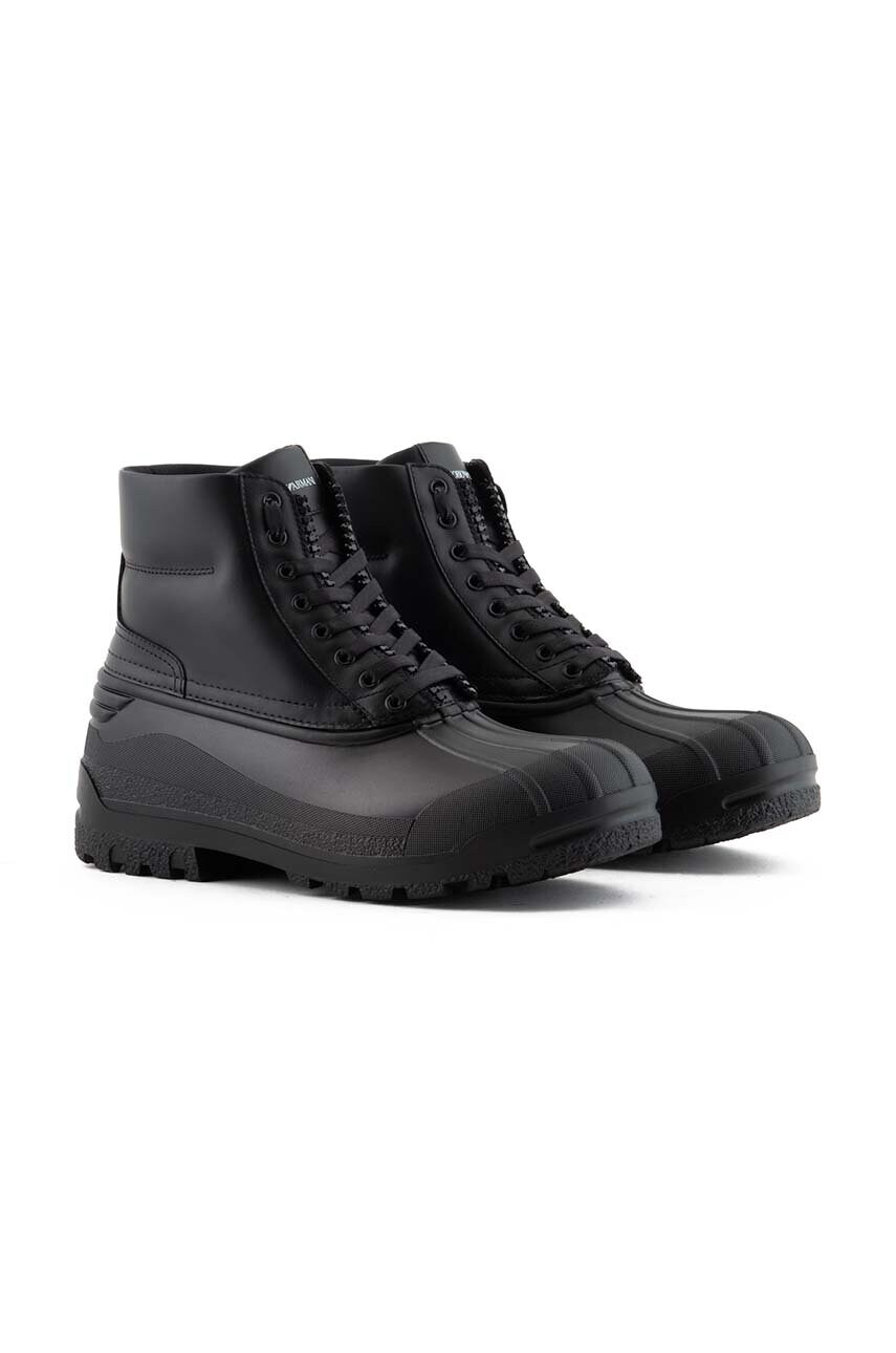 Високі черевики Emporio Armani чоловічі колір чорний X4M391 XF741 00002