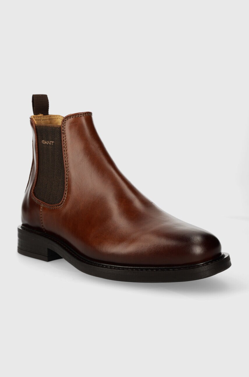 Шкіряні черевики Gant St Fairkon чоловічі колір коричневий 27651432.G45