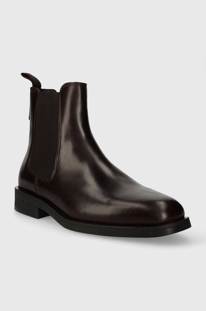 Шкіряні черевики Gant Rizmood чоловічі колір коричневий 27651439.G46