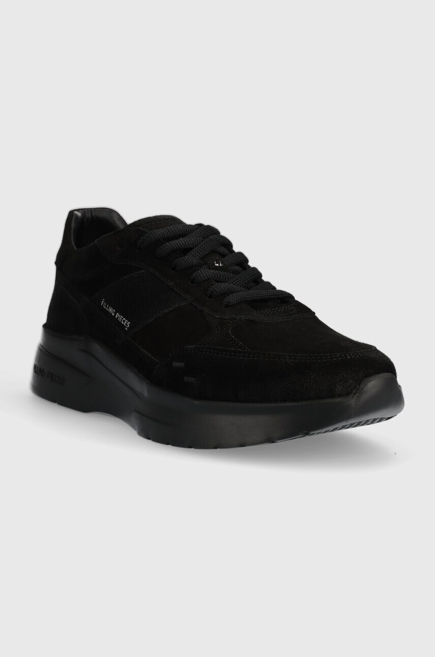 Замшеві кросівки Filling Pieces Jet Runner колір чорний 17127361847