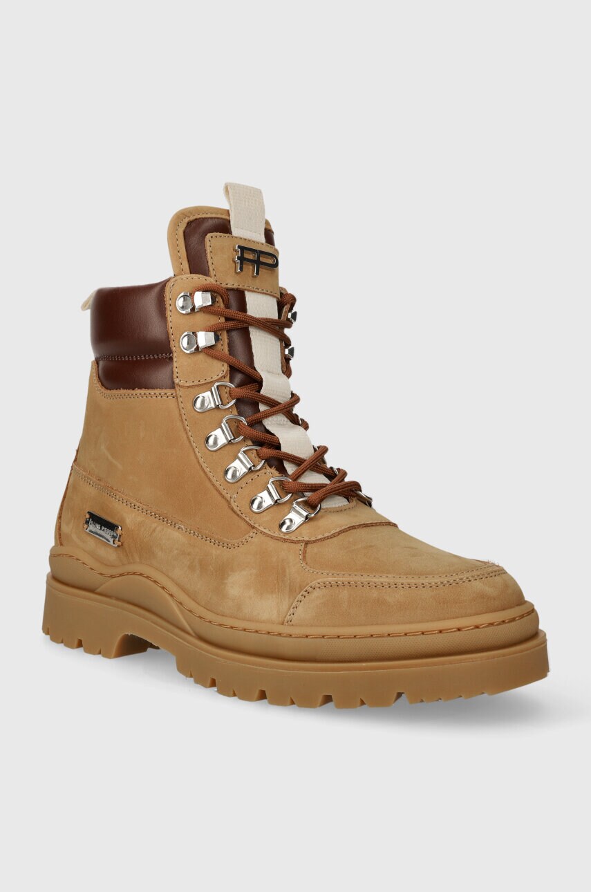 Замшеві кросівки Filling Pieces Mountain Boot Quartz чоловічі колір коричневий 63333369985