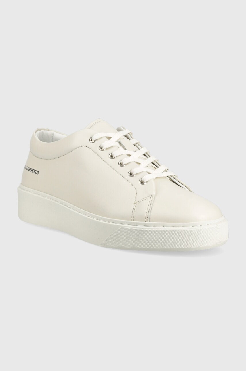 Шкіряні кросівки Karl Lagerfeld FLINT колір білий KL53320