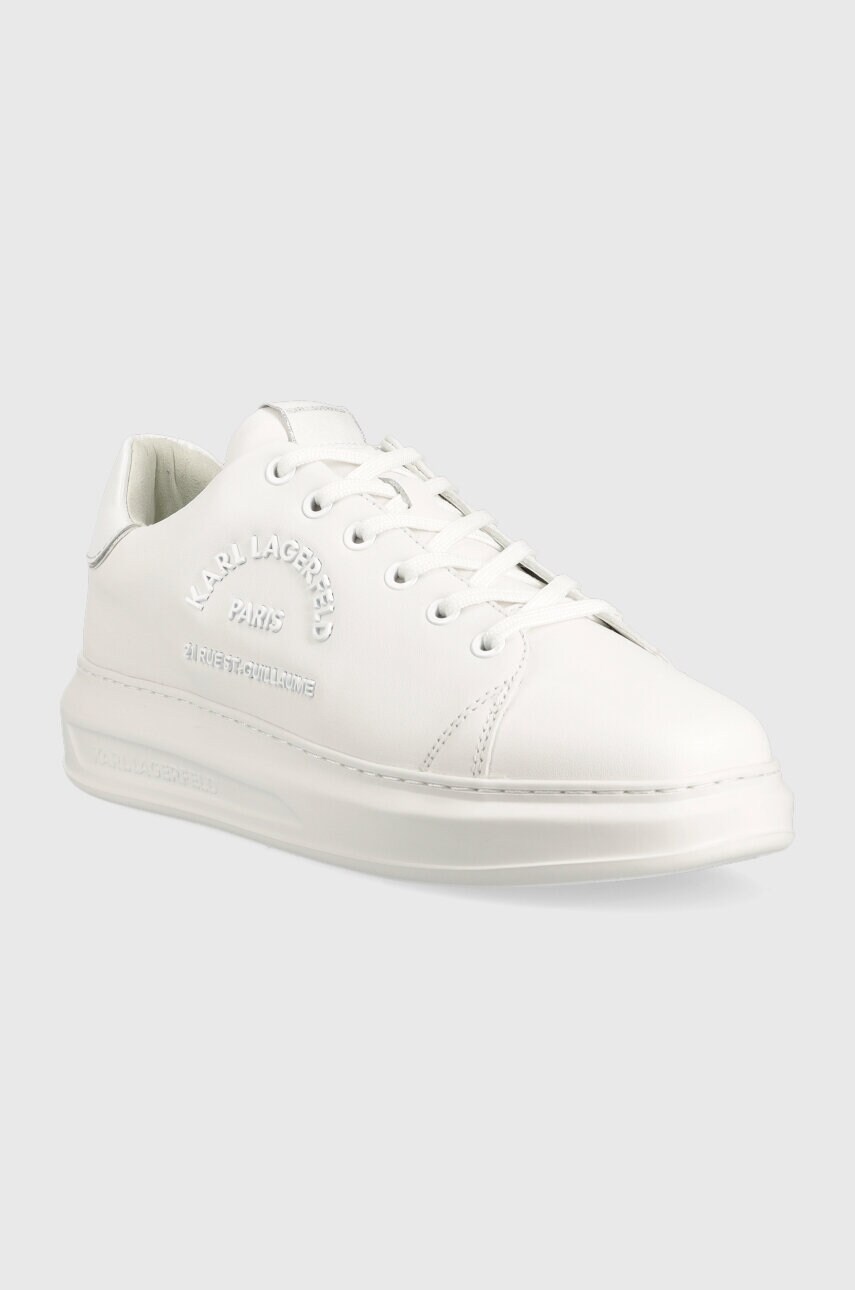 Шкіряні кросівки Karl Lagerfeld KAPRI MENS колір білий KL52539
