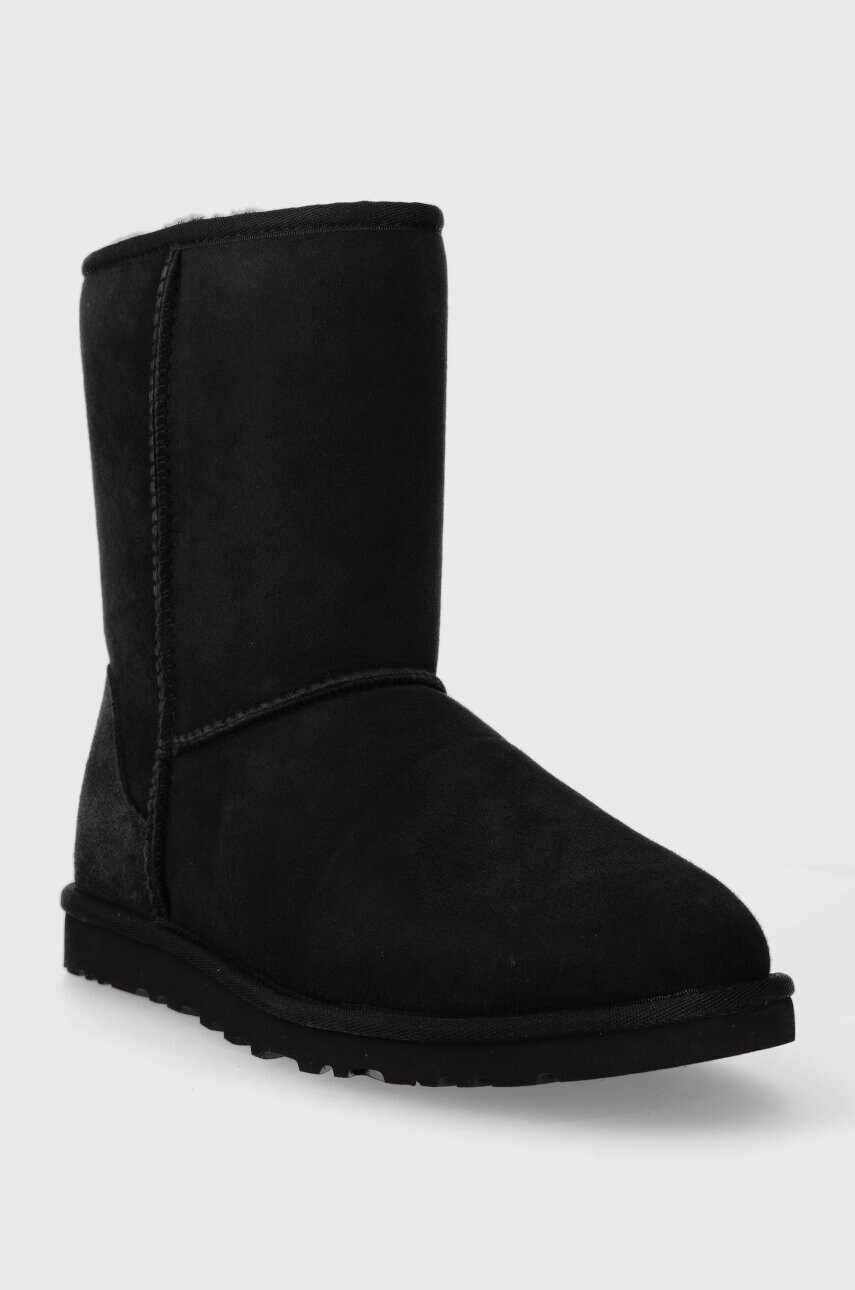 Замшеві чоботи UGG Classic Short колір чорний 5800