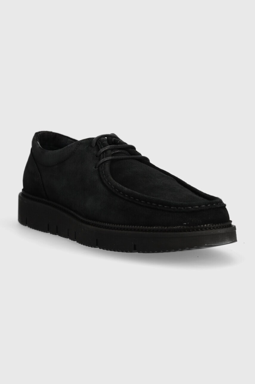 Замшеві туфлі GARMENT PROJECT Eilo Vibram Low чоловічі колір чорний GP2469