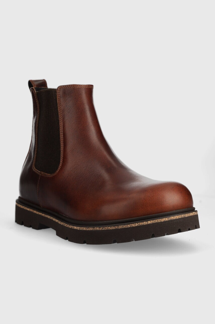 Шкіряні черевики Birkenstock Highwood чоловічі колір коричневий Highwood