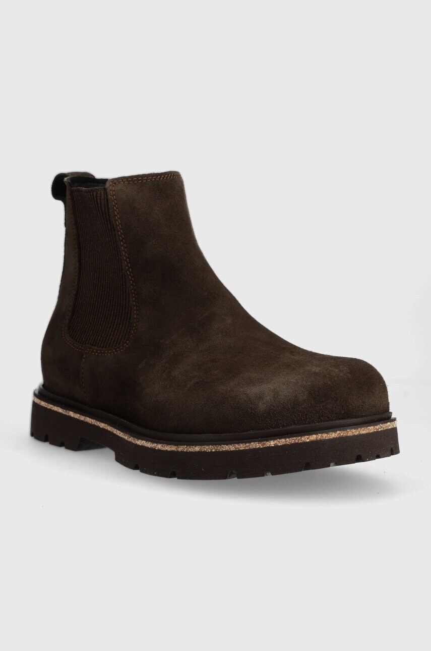 Замшеві черевики Birkenstock Highwood чоловічі колір коричневий Highwood