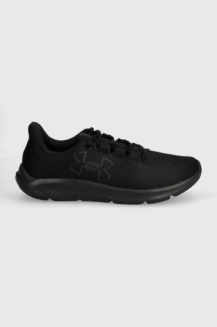 Бігові кросівки Under Armour Charged Pursuit 3 Big Logo колір чорний