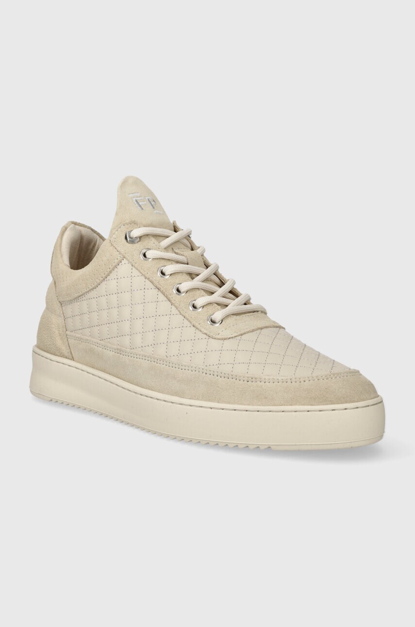 Шкіряні кросівки Filling Pieces колір бежевий