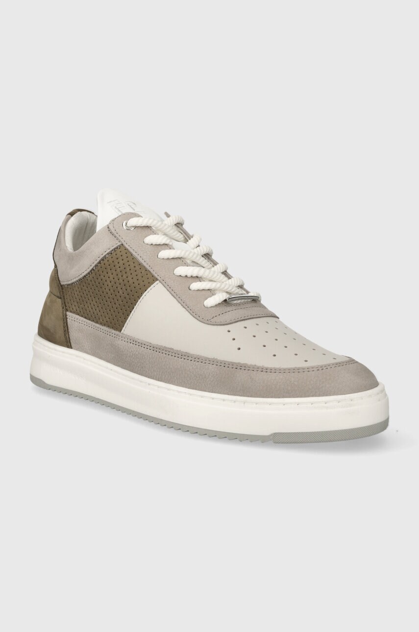 Шкіряні кросівки Filling Pieces Low Top Game колір сірий 10133151174