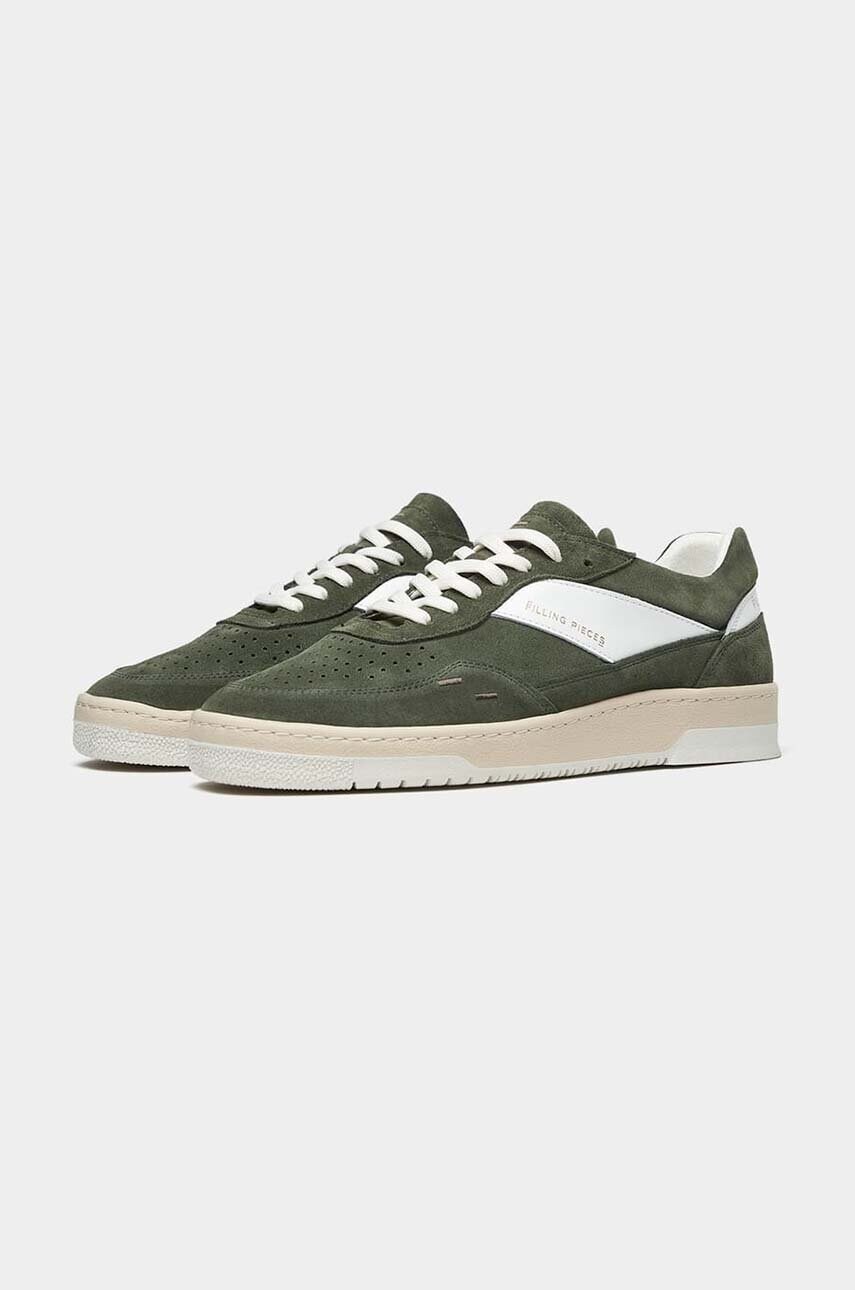 Замшеві кросівки Filling Pieces Ace Spin колір зелений 70033491286