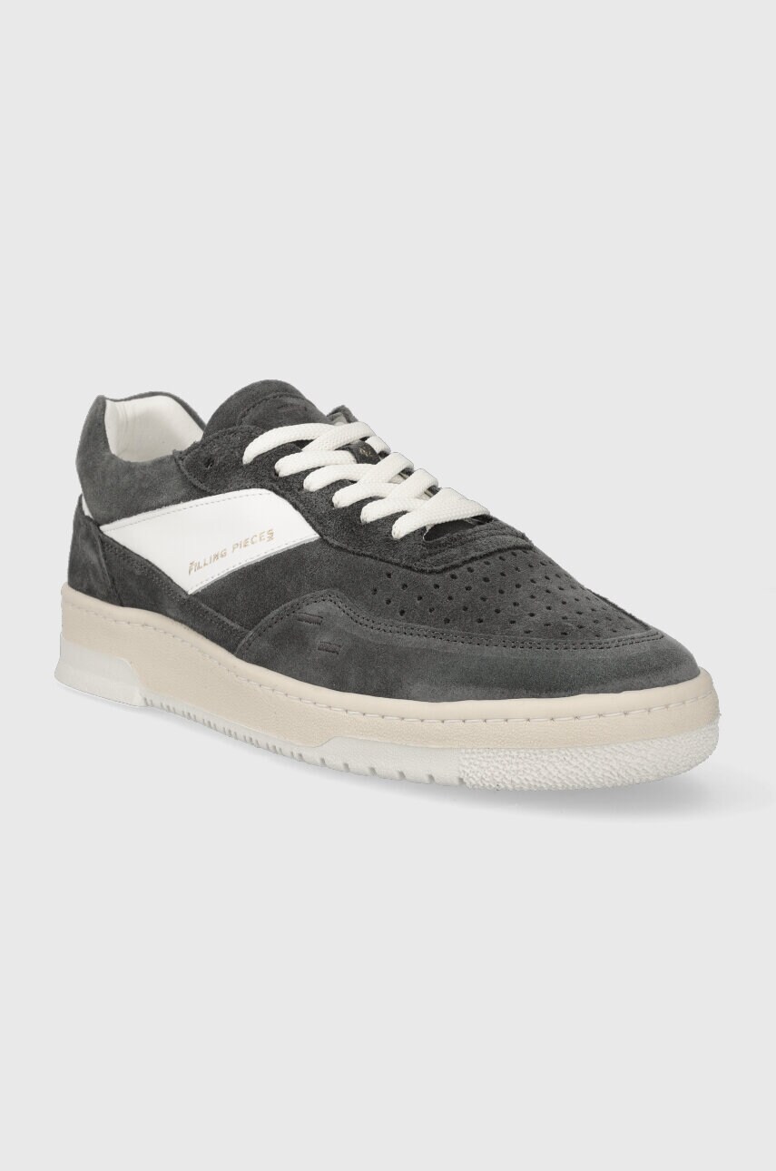Замшеві кросівки Filling Pieces колір сірий