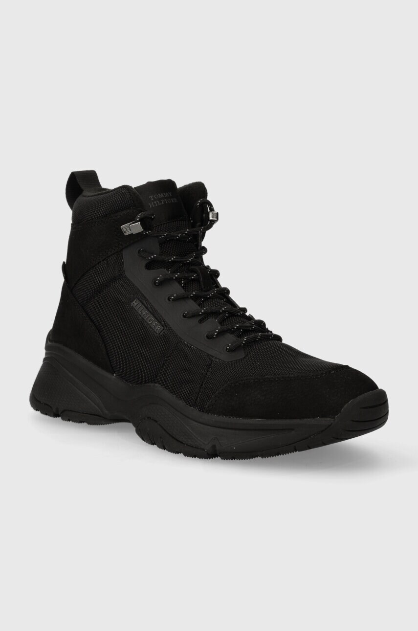 Купити Кросівки Tommy Hilfiger OUTDOOR SNK BOOT LTH CORDURA колір чорний FM0FM04838 – головне зображення