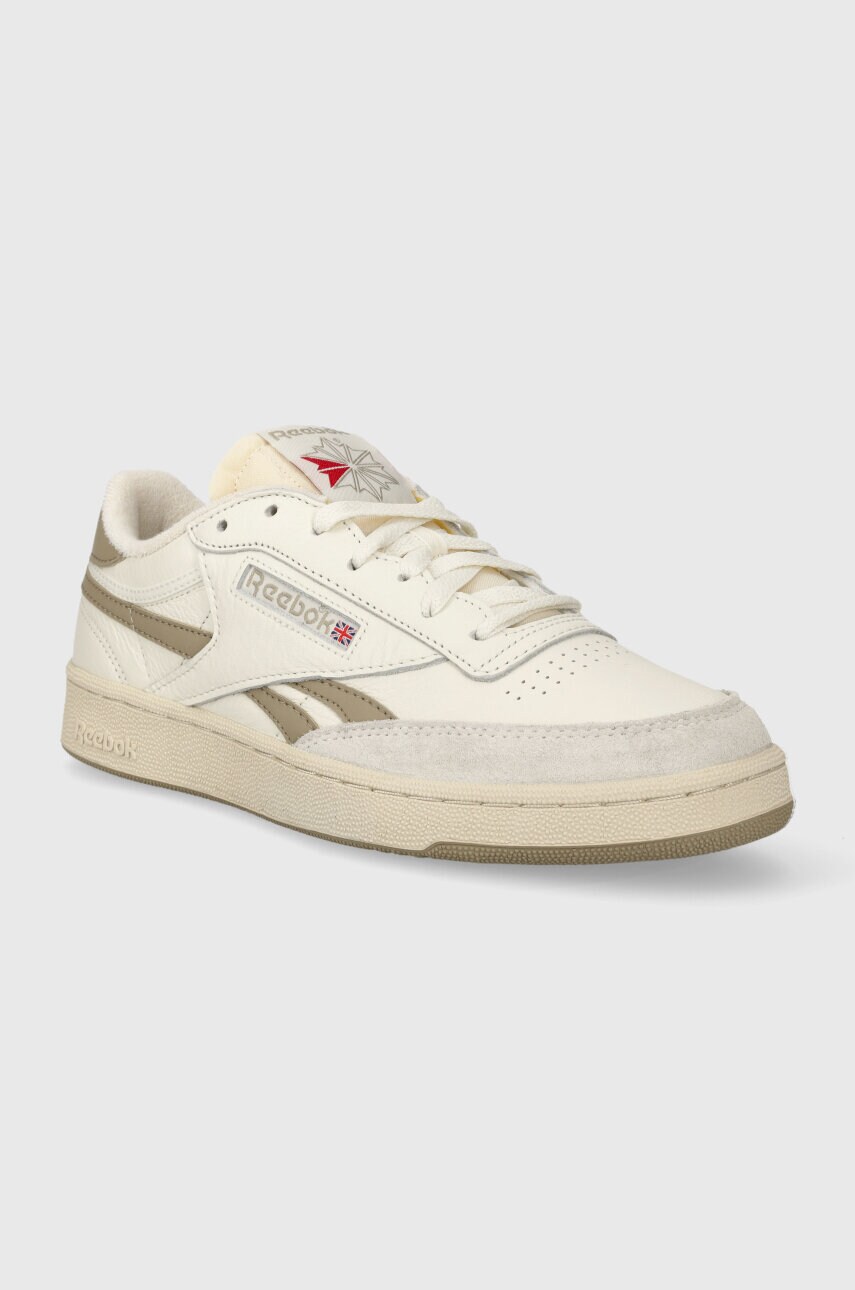 Шкіряні кросівки Reebok Club C Revenge колір бежевий