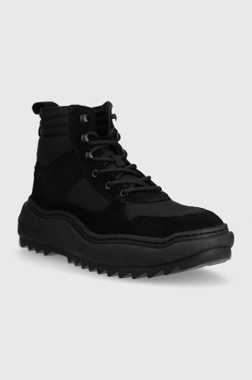Кросівки Tommy Jeans TJM MIX MATERIAL BOOT колір чорний EM0EM01245