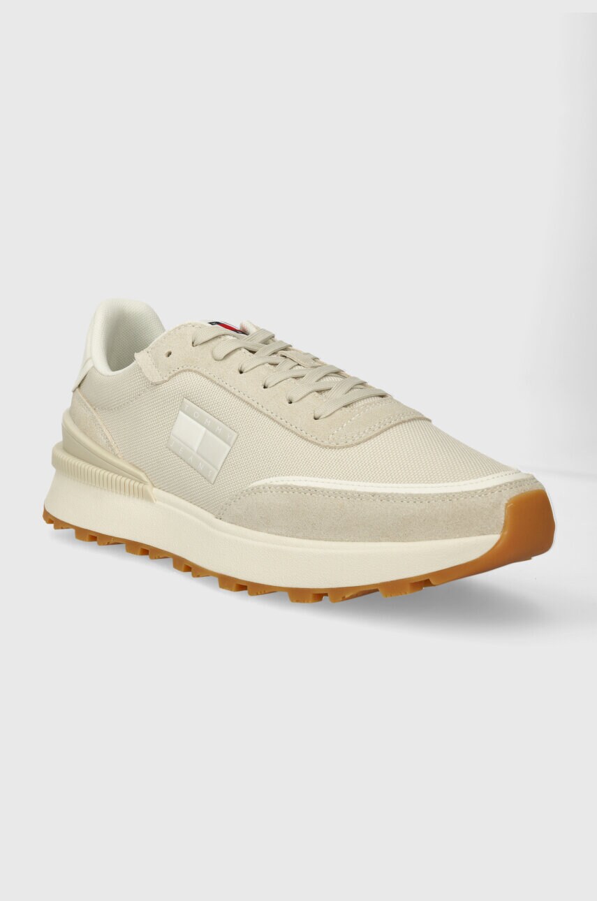 Кросівки Tommy Jeans TJM TECHNICAL RUNNER колір бежевий EM0EM01265