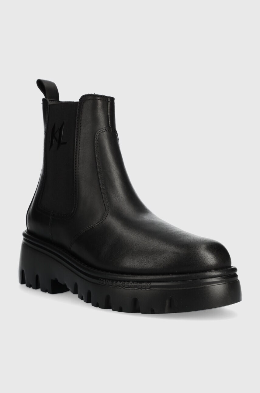 Черевики Karl Lagerfeld KOMBAT KC чоловічі колір чорний KL15340