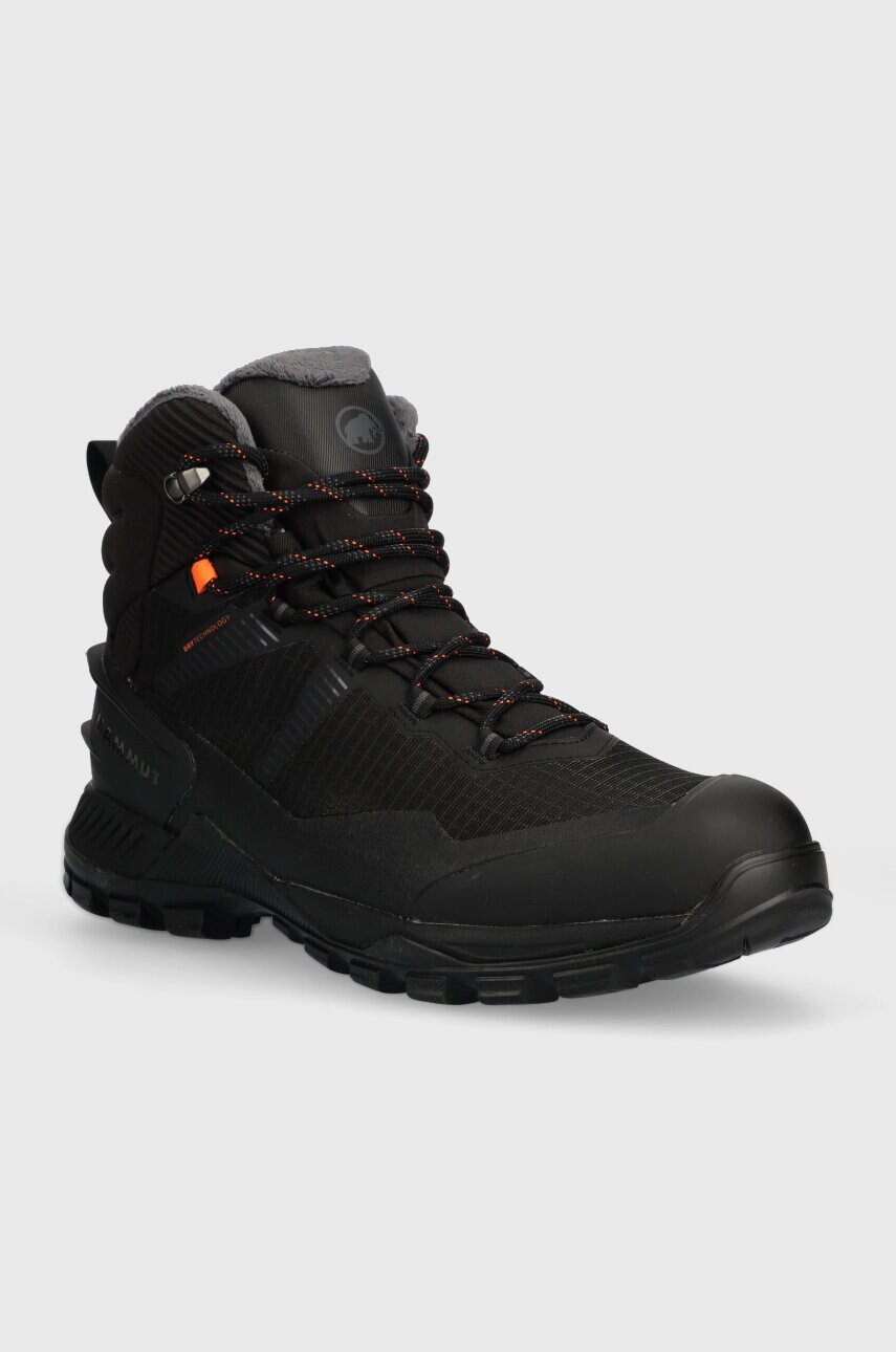 Черевики Mammut Blackfin III Mid DT чоловічі колір чорний злегка утеплена