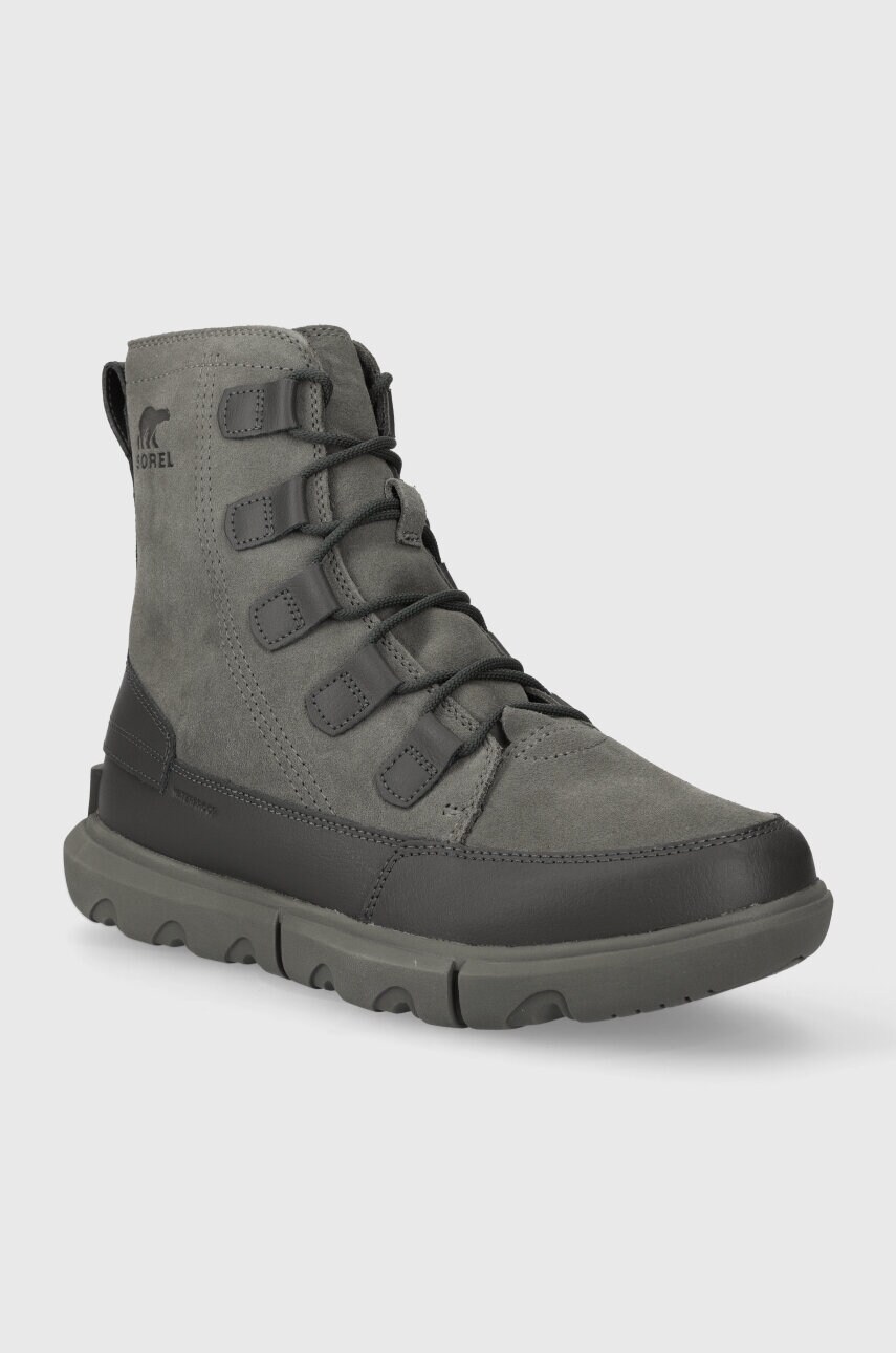 Шкіряні черевики Sorel EXPLORER NEXT BOOT WP 10 чоловічі колір сірий 2058921052
