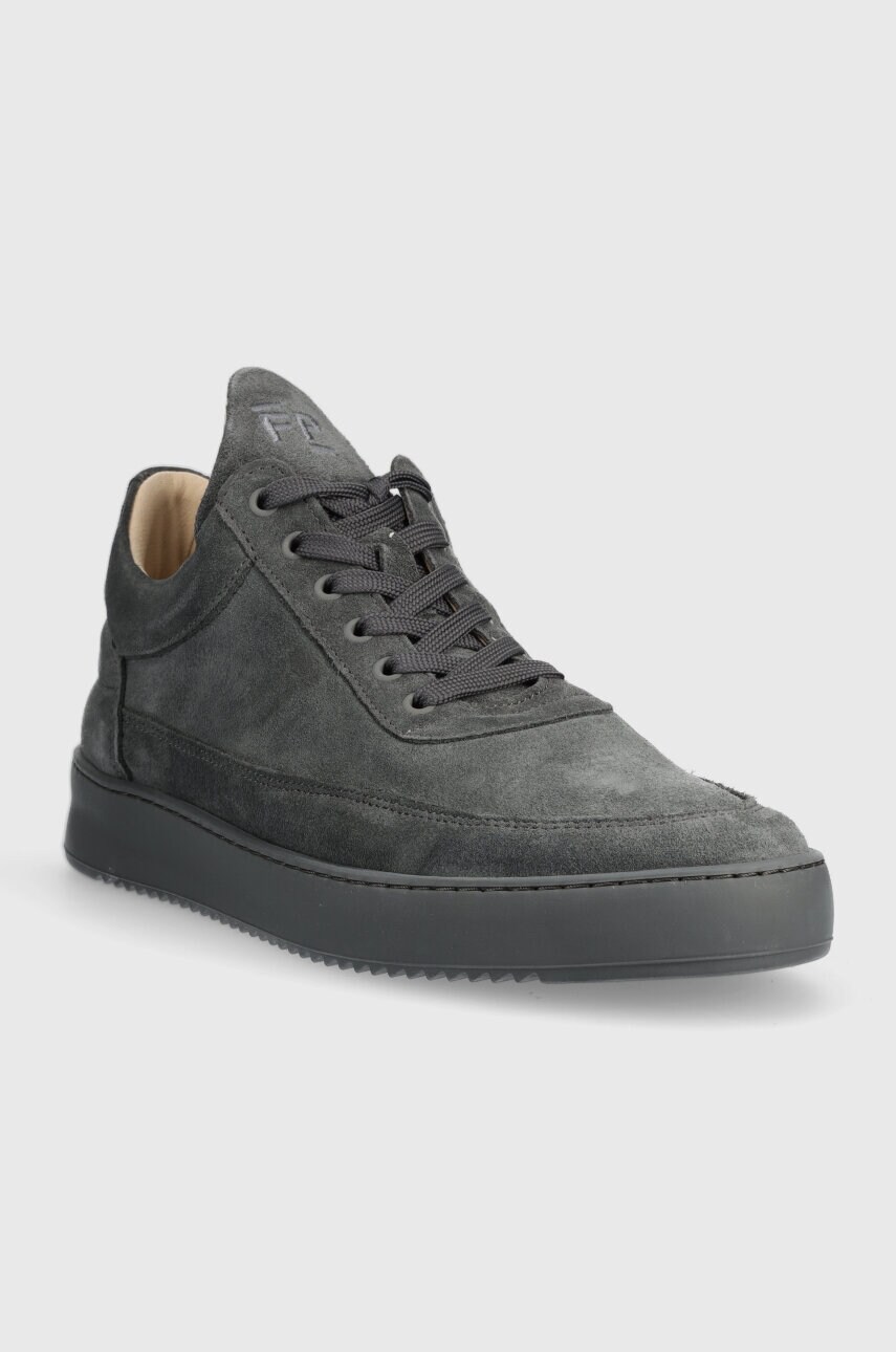 Замшеві кросівки Filling Pieces Low Top Suede колір сірий 10122791850
