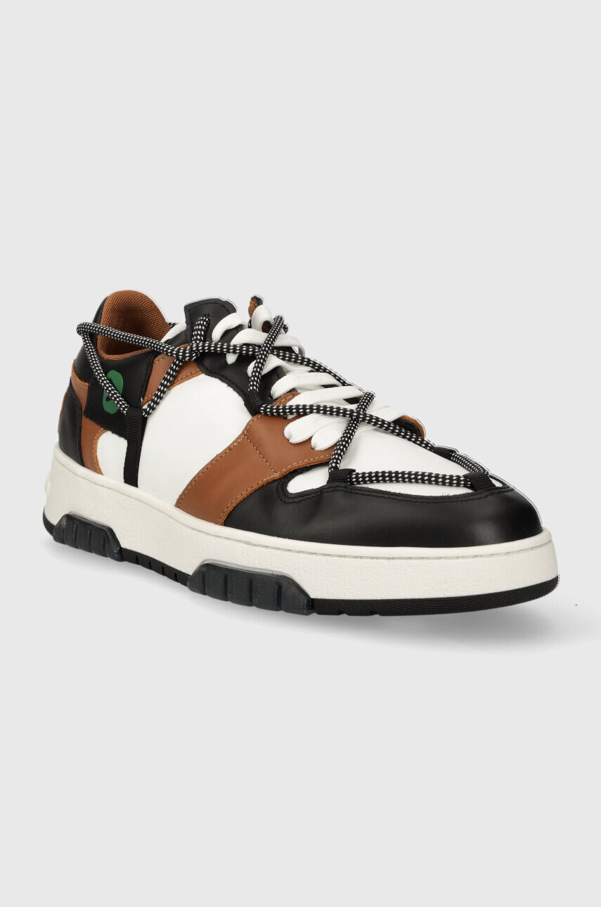 Шкіряні кросівки Off Play SORRENTO колір коричневий SORRENTO 1 WHITE BLACK COGNAC GREEN