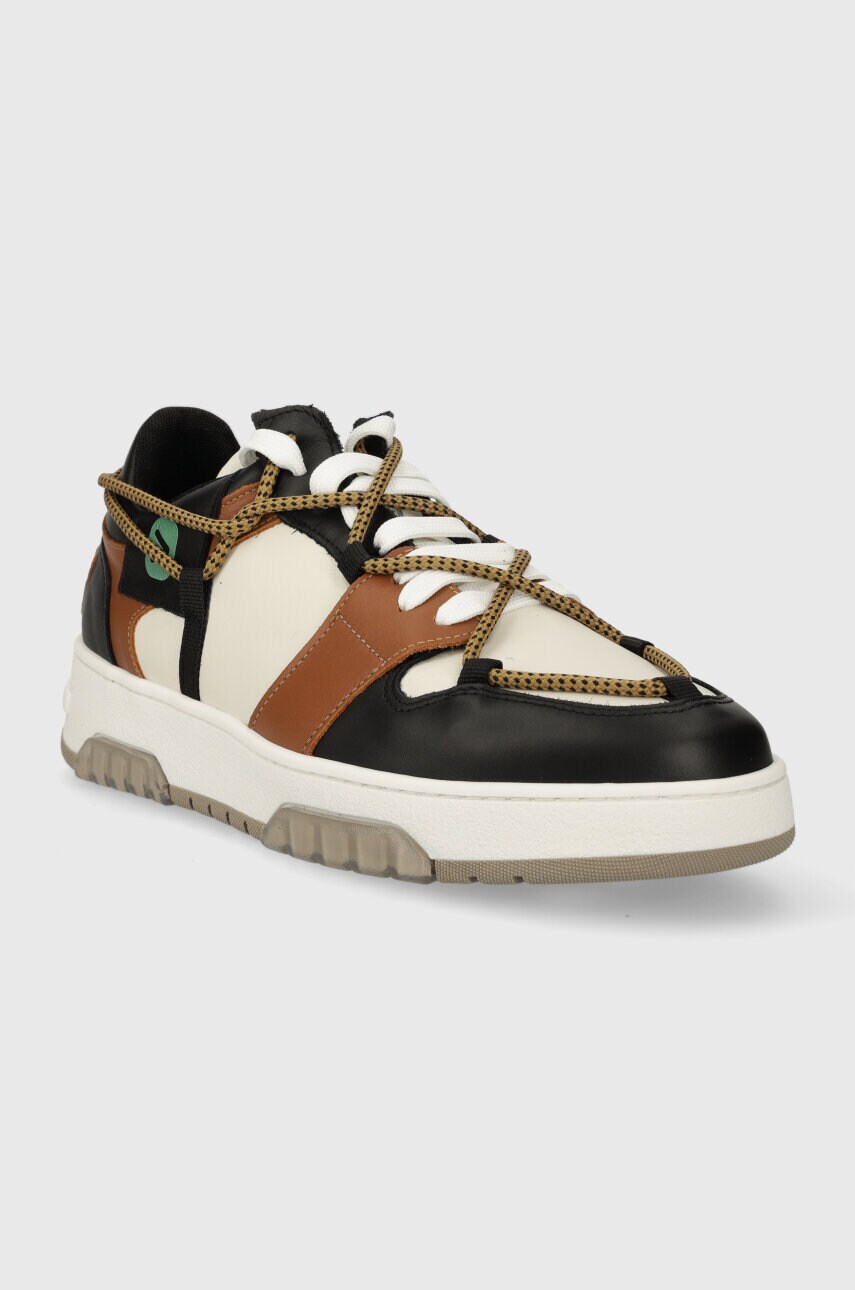 Шкіряні кросівки Off Play SORRENTO колір коричневий SORRENTO 1 BROWN SHELL COGNAC LOW TOP