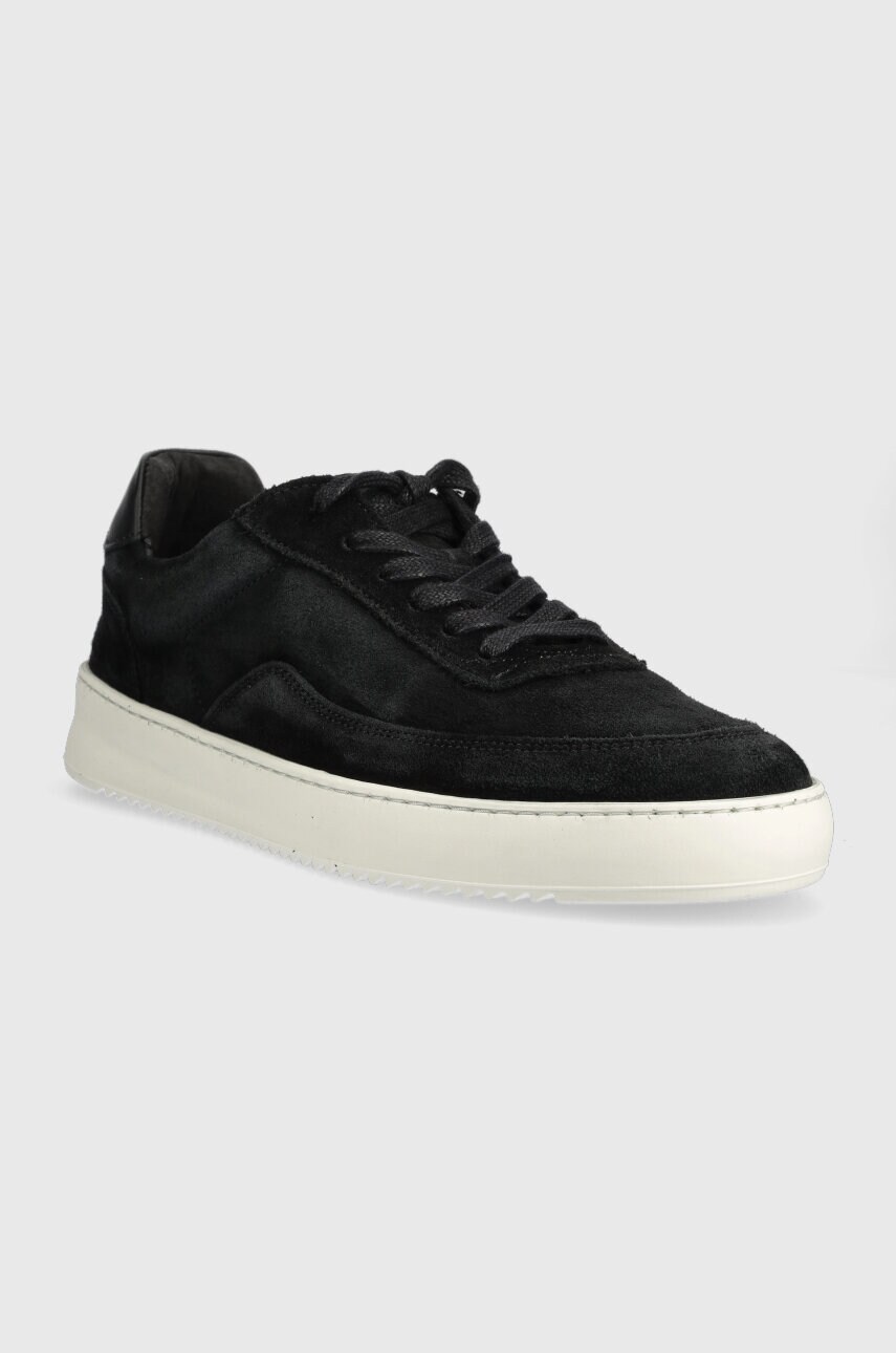 Замшеві кросівки Filling Pieces колір чорний