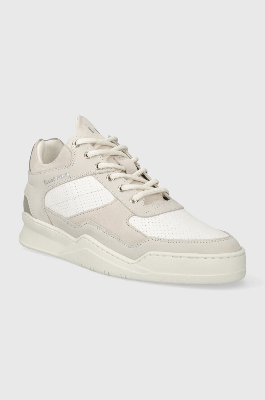 Шкіряні кросівки Filling Pieces Low Top Panelled колір сірий 10120631855