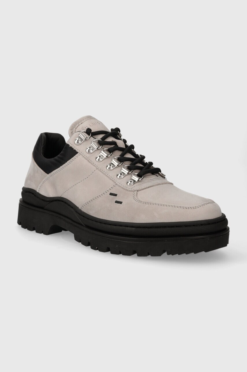 Шкіряні кросівки Filling Pieces Mountain Trail колір сірий 64328991108