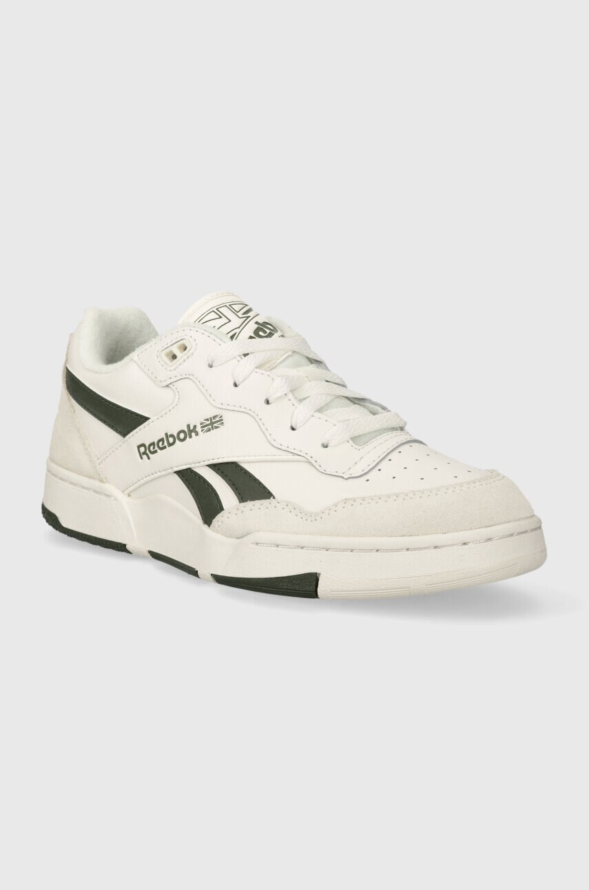 Шкіряні кросівки Reebok BB 4000 II колір бежевий