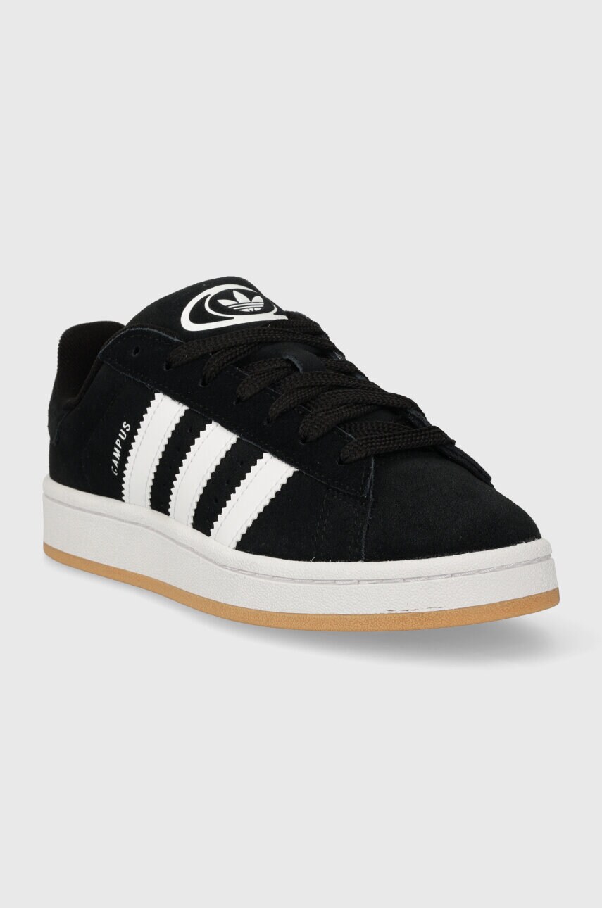 Замшеві кросівки adidas Originals колір чорний