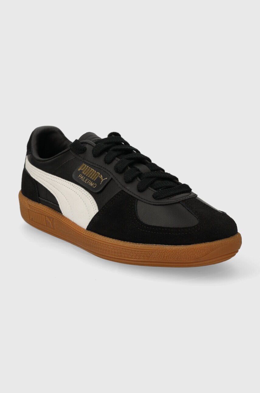 Купити Шкіряні кросівки Puma Palermo колір чорний 396464 – головне зображення