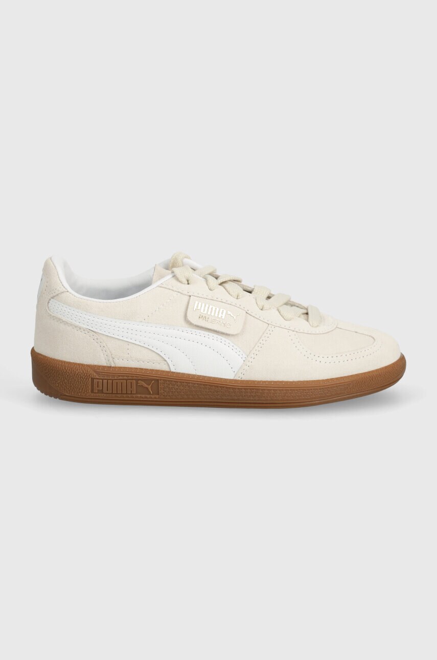 Замшеві кросівки Puma Palermo колір зелений 396463