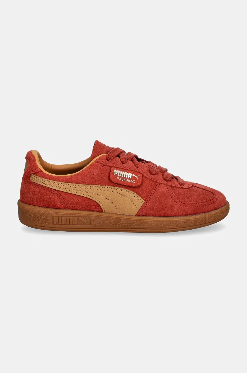Замшеві кросівки Puma Palermo Cobalt Glaze колір помаранчевий 396463