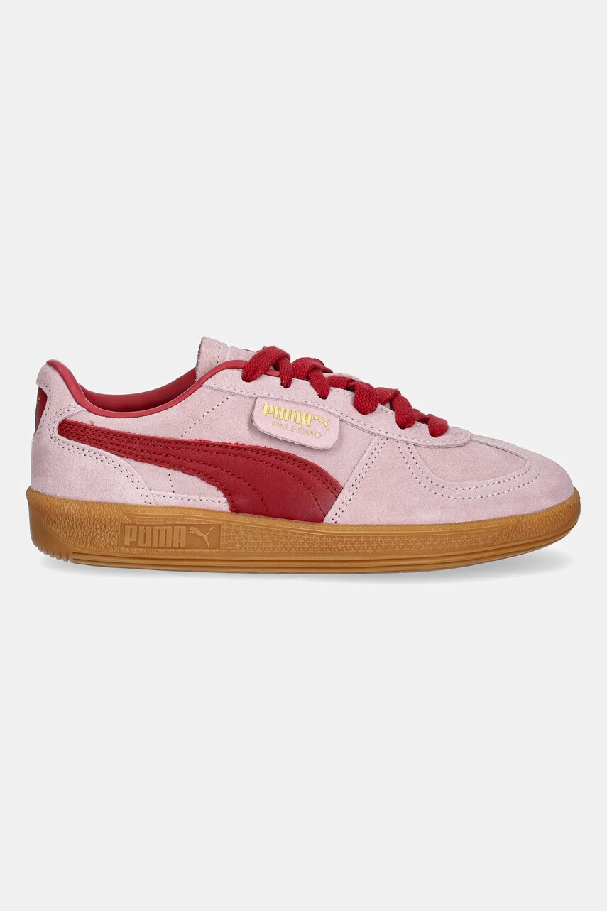 Замшеві кросівки Puma Palermo Cobalt Glaze колір рожевий 396463