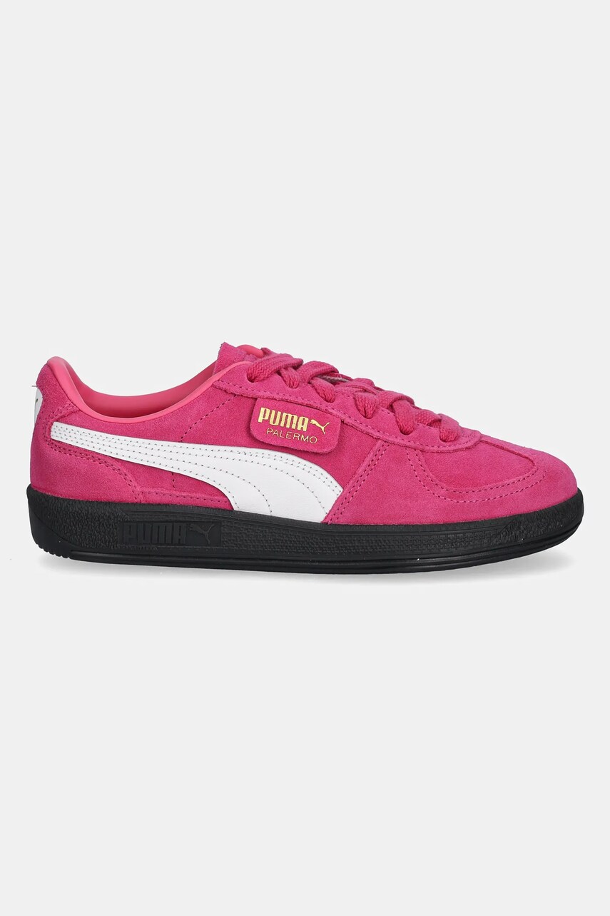 Замшеві кросівки Puma Palermo Cobalt Glaze колір рожевий 396463