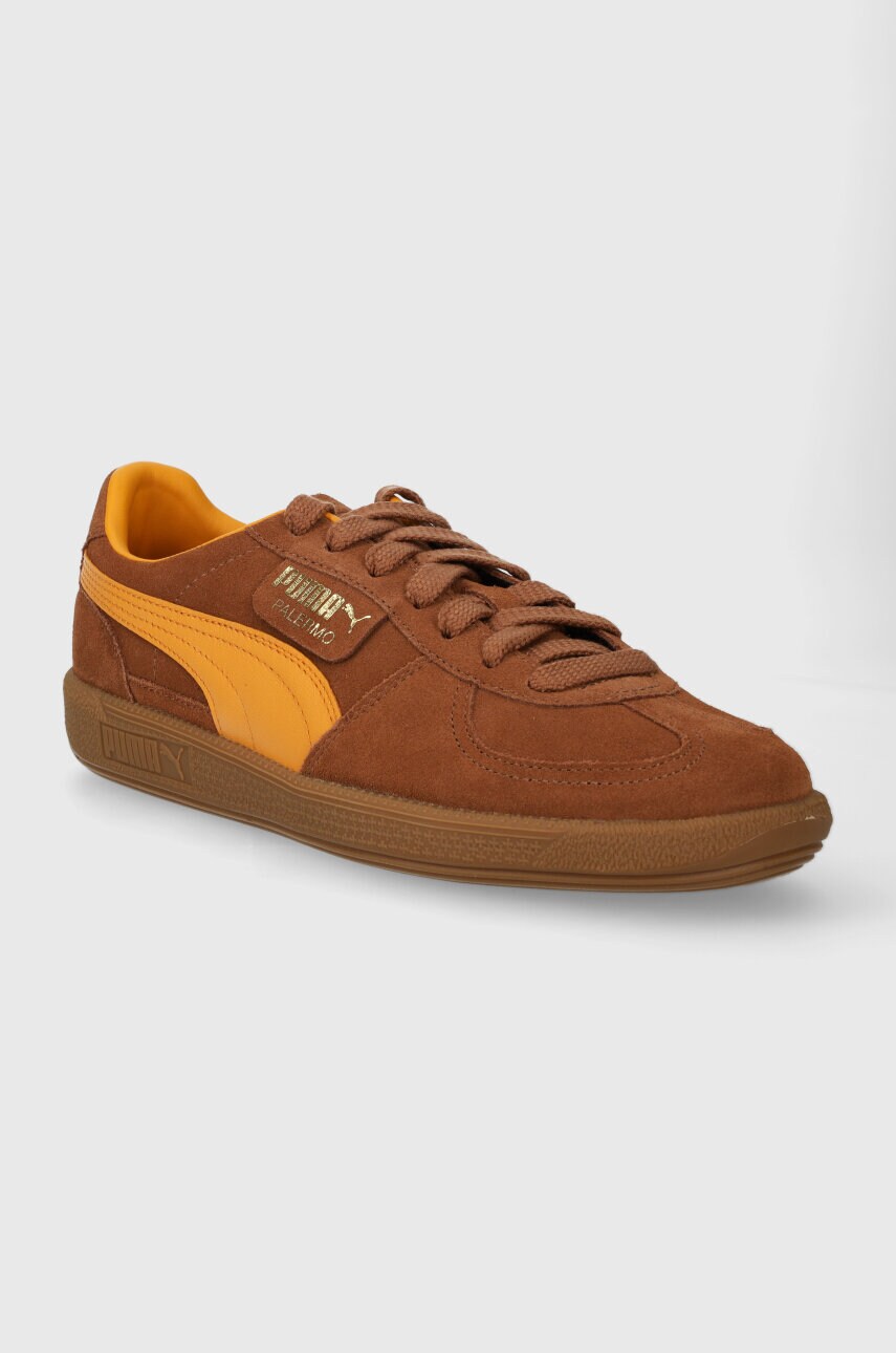 Замшеві кросівки Puma Palermo колір голубий 396463