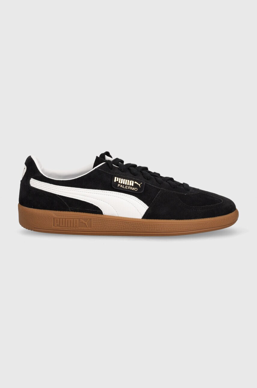 Замшеві кросівки Puma Palermo Cobalt Glaze колір чорний 396463