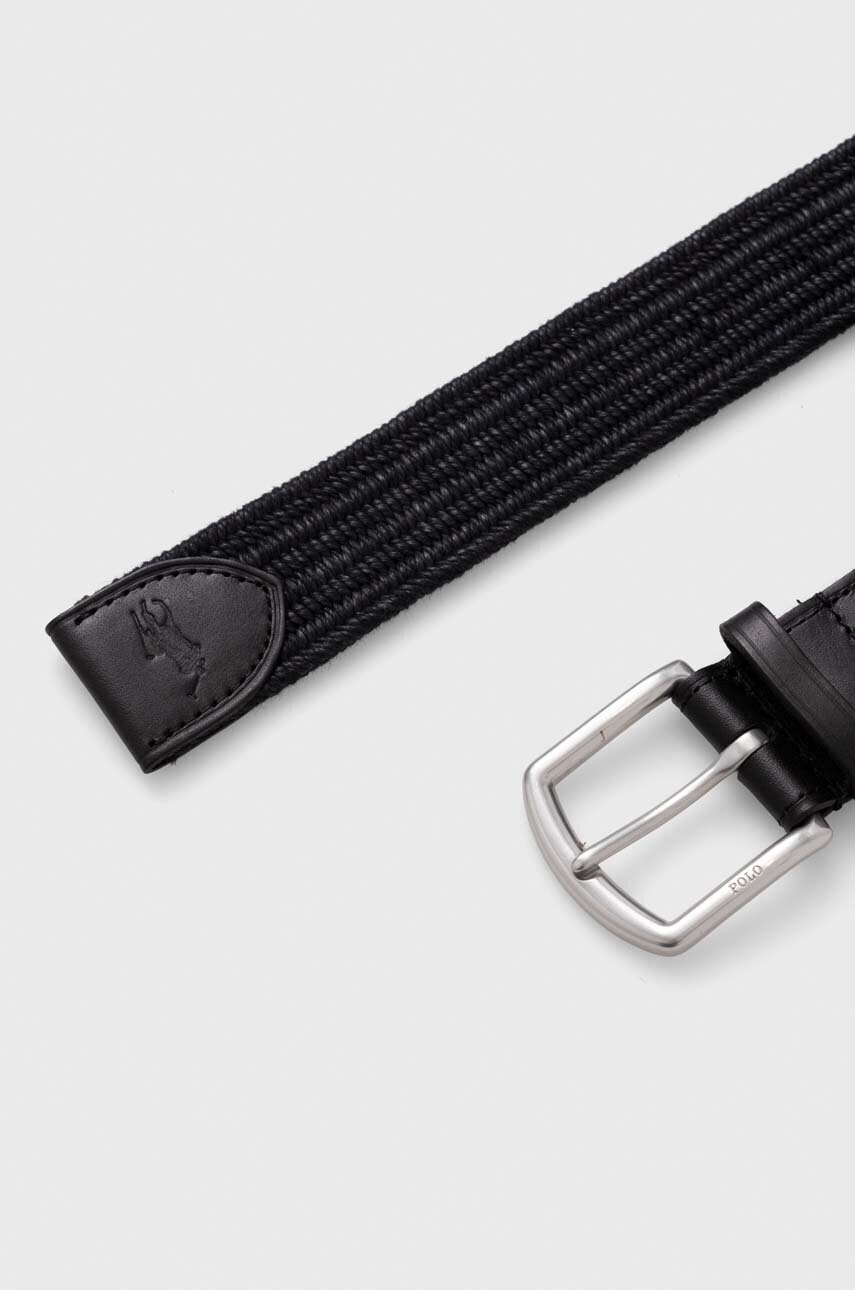 Ремінь Polo Ralph Lauren чоловічий колір чорний