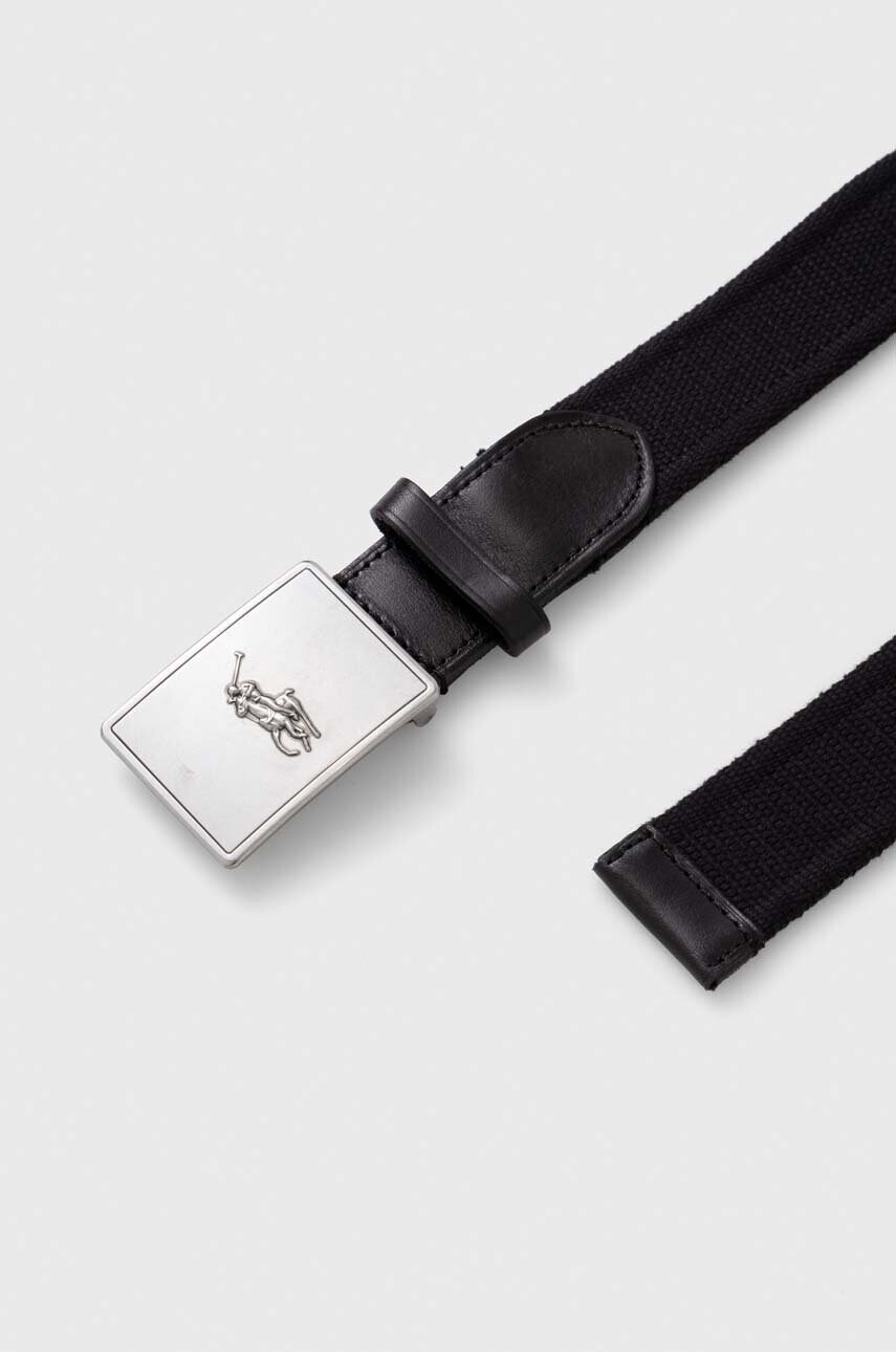 Ремінь Polo Ralph Lauren чоловічий колір чорний