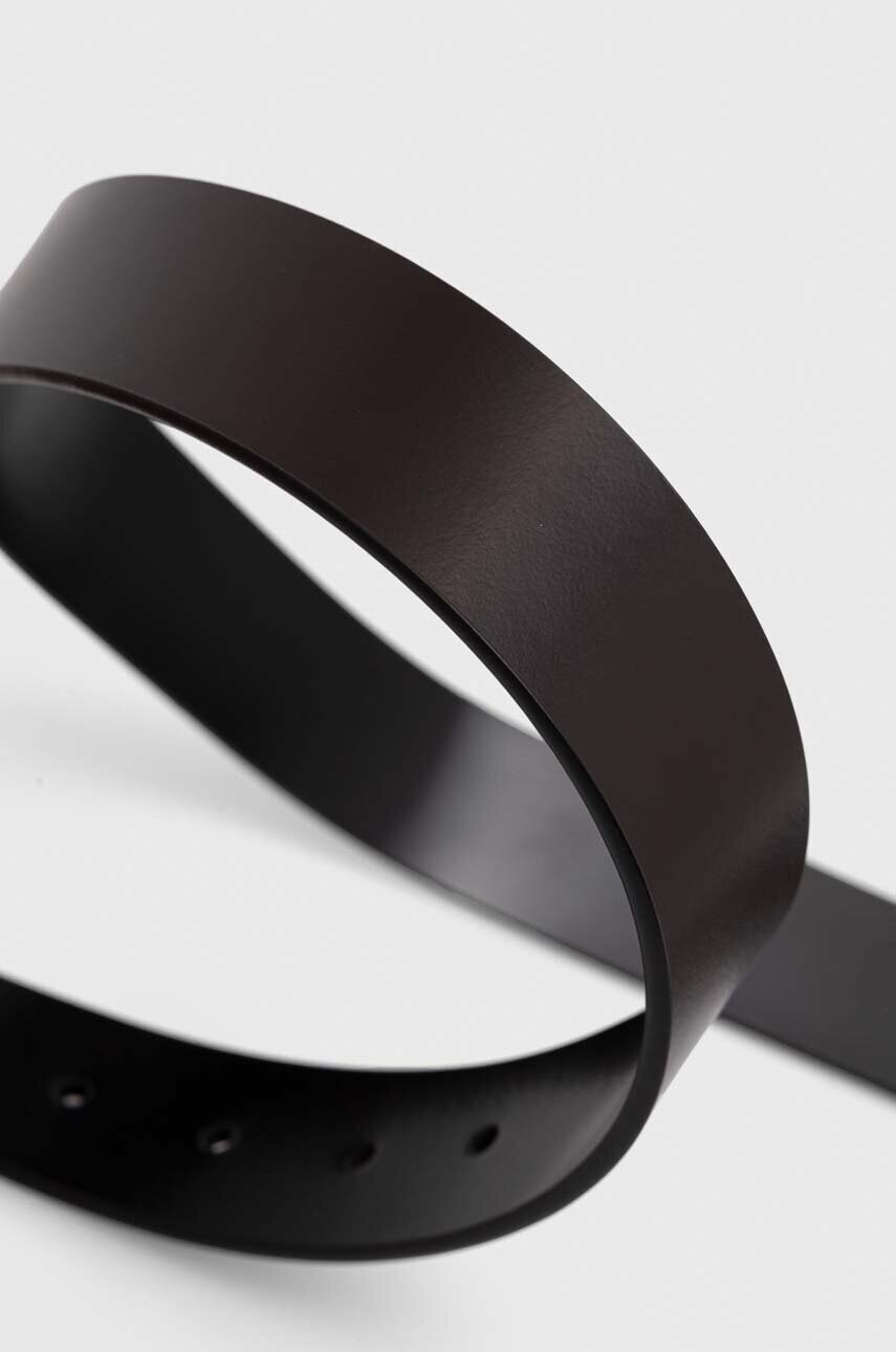 Двосторонній шкіряний ремінь Calvin Klein чоловічий колір чорний